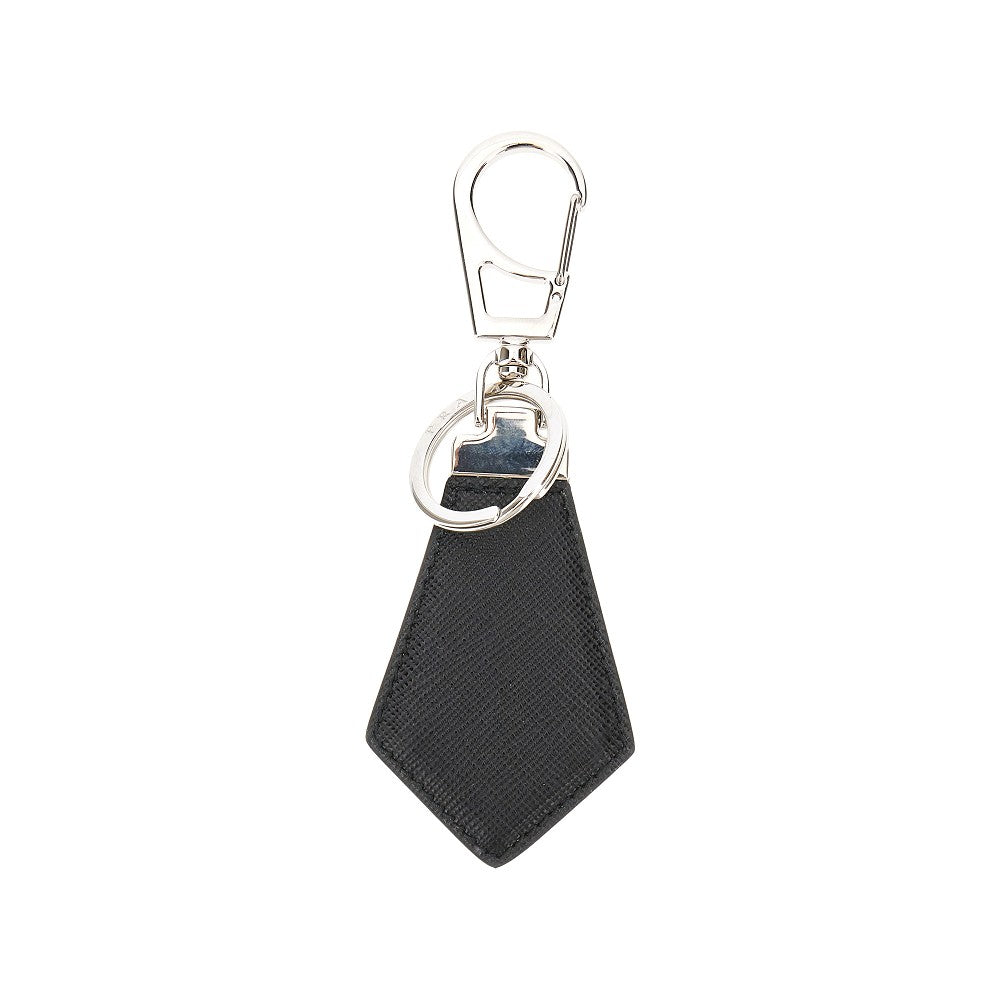 PRADA Saffiano leather keyholder with logo