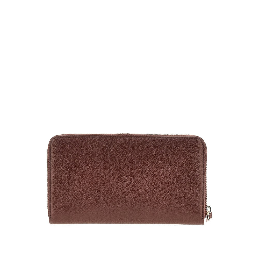 EMPORIO ARMANI Grained leather zip-around wallet