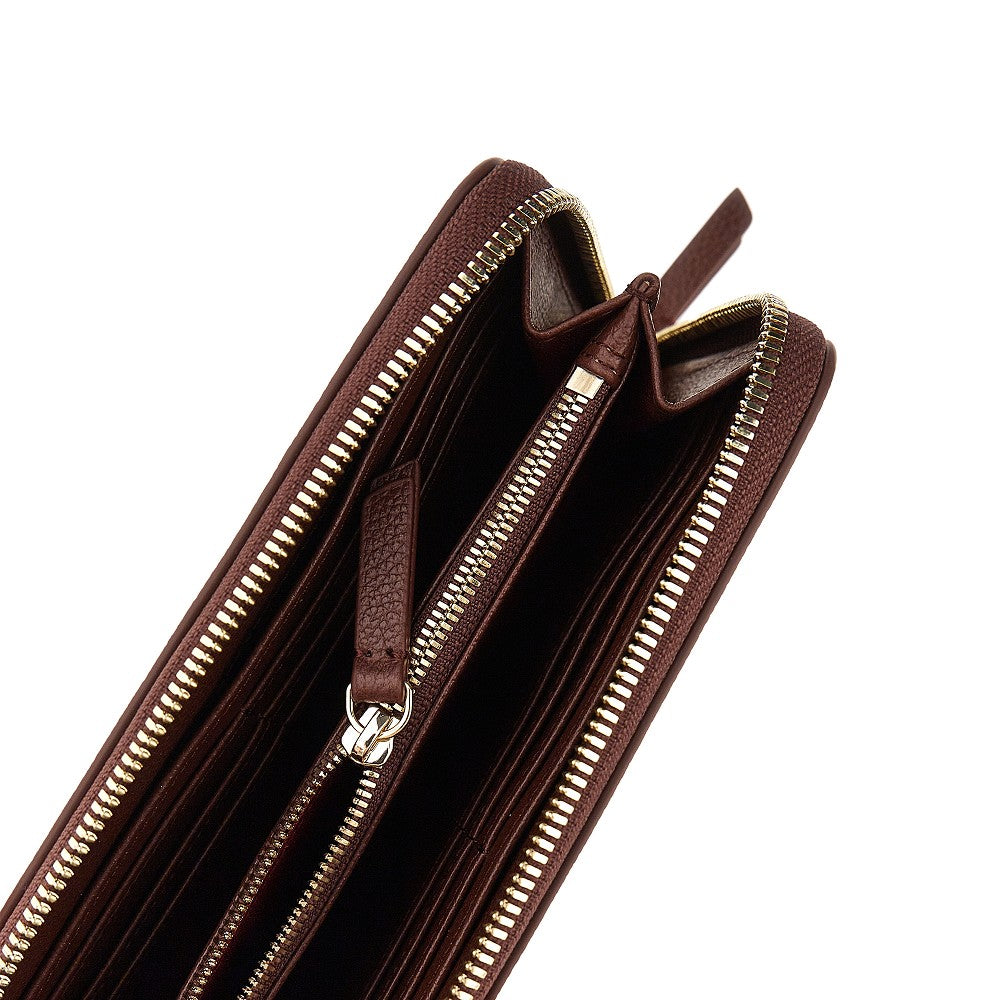 EMPORIO ARMANI Grained leather zip-around wallet