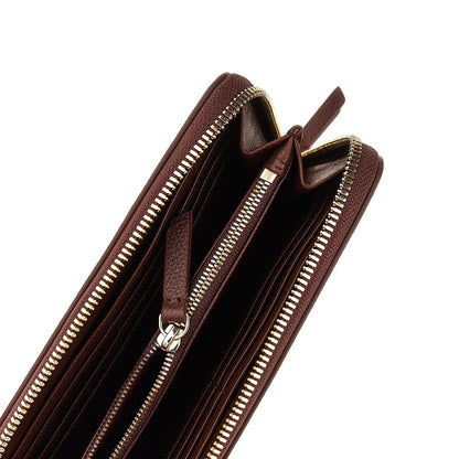 EMPORIO ARMANI Grained leather zip-around wallet