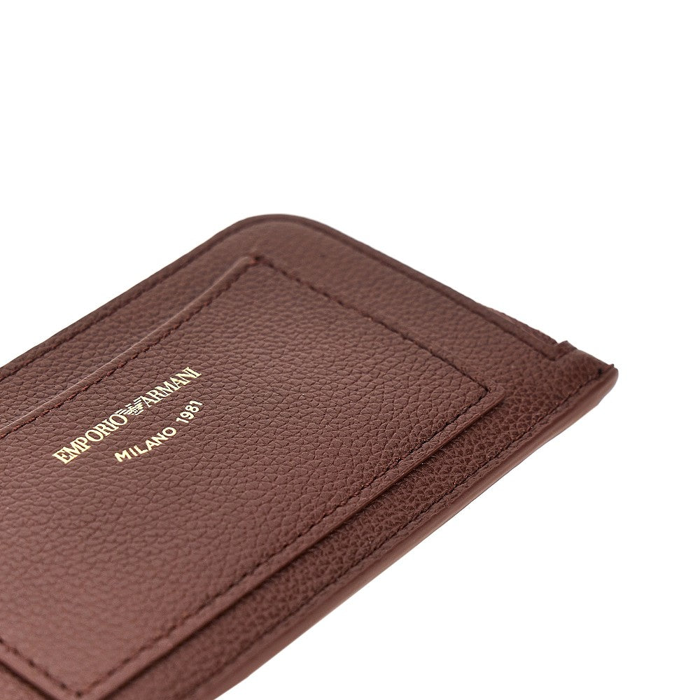 EMPORIO ARMANI Leather cardholder pouch