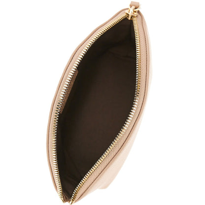 EMPORIO ARMANI Grained leather pouch