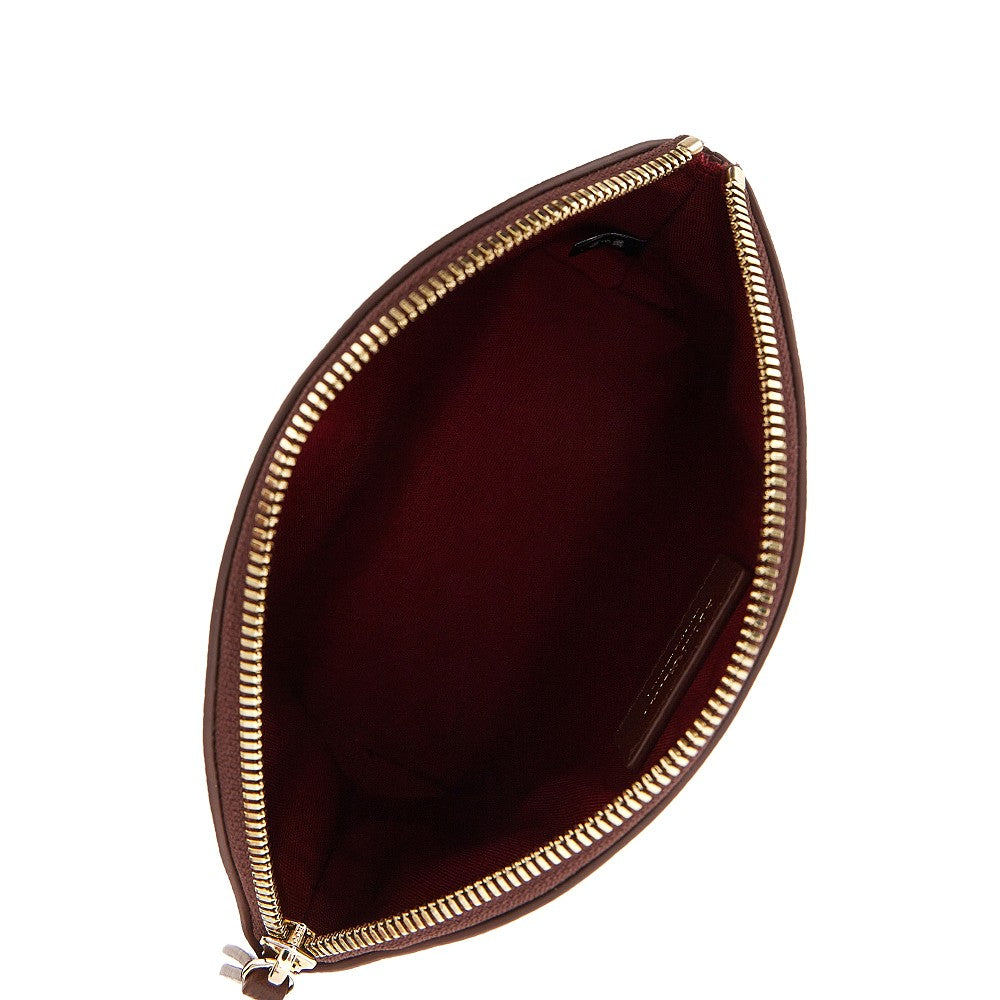 EMPORIO ARMANI Grained leather pouch