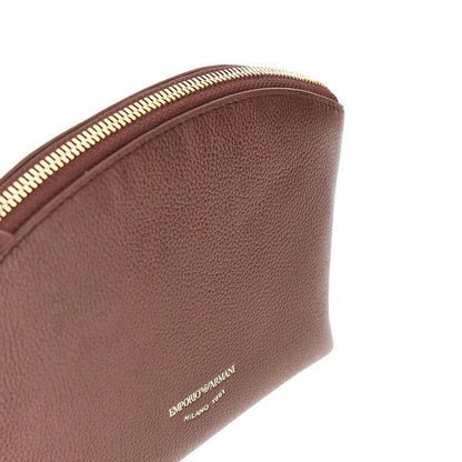 EMPORIO ARMANI Grained leather pouch