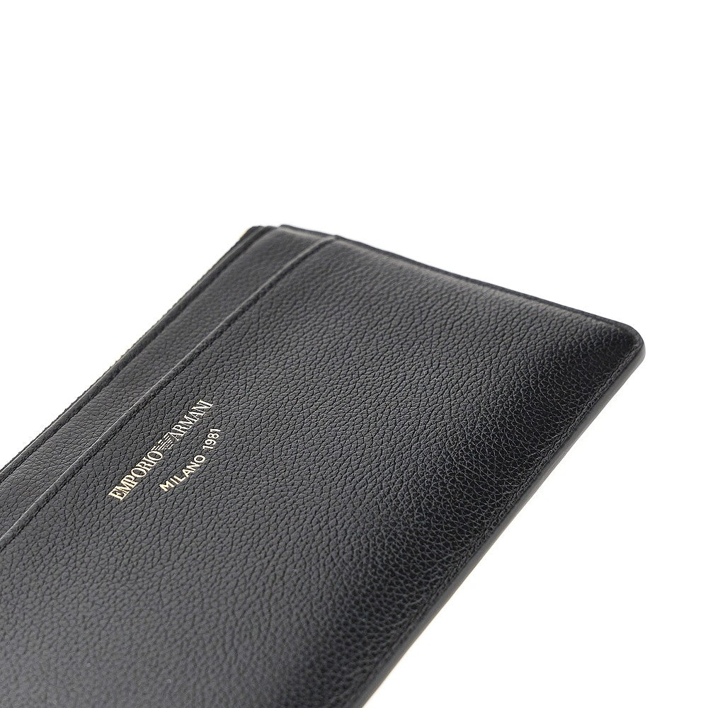 EMPORIO ARMANI Faux leather cardholder pouch