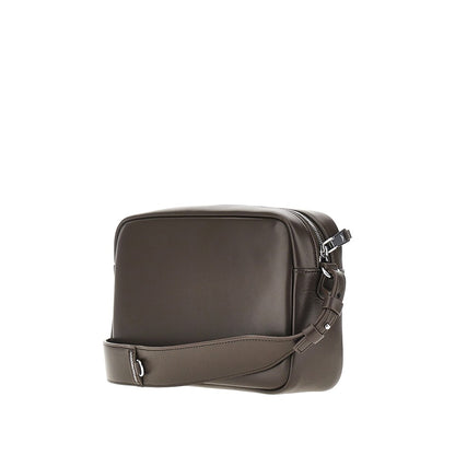 EMPORIO ARMANI Leather camera bag with logo