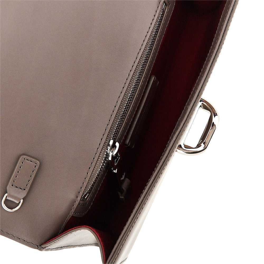EMPORIO ARMANI Leather clutch with chain
