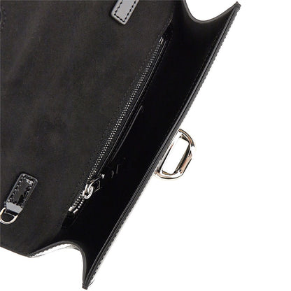EMPORIO ARMANI Patent leather clutch with chain