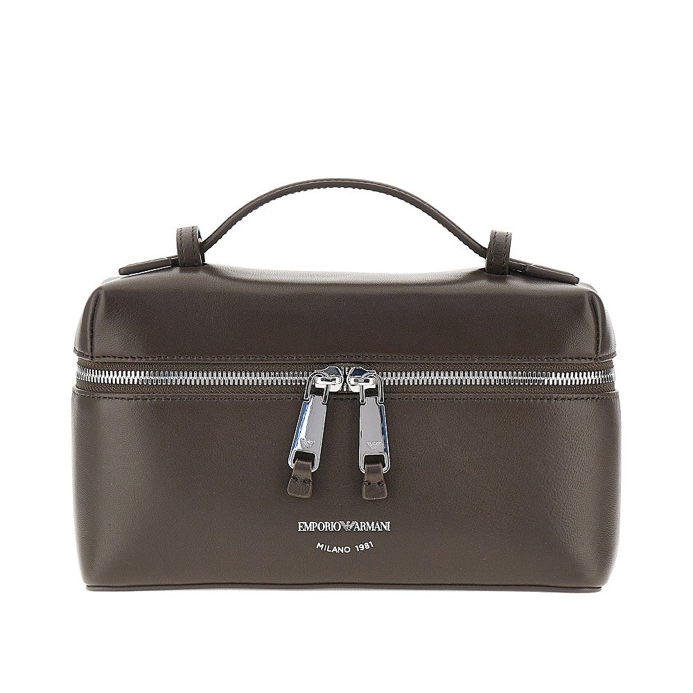 EMPORIO ARMANI Vanity case' nappa leather bag