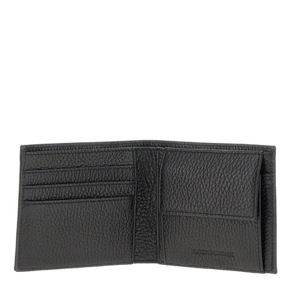 EMPORIO ARMANI Grained leather bi-fold wallet