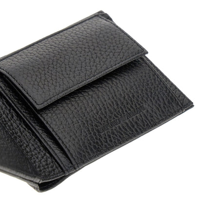 EMPORIO ARMANI Grained leather bi-fold wallet