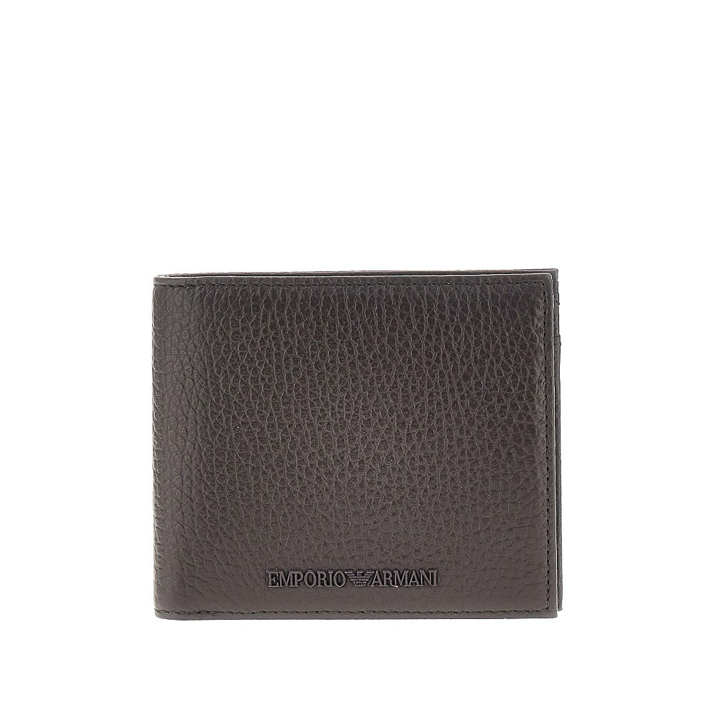 EMPORIO ARMANI Grained leather bi-fold wallet