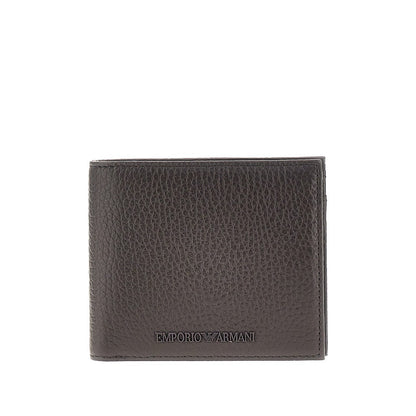 EMPORIO ARMANI Grained leather bi-fold wallet
