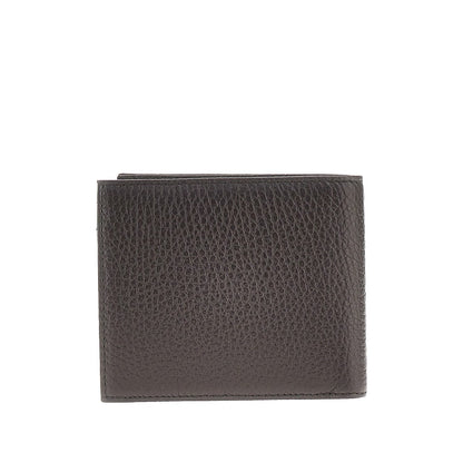EMPORIO ARMANI Grained leather bi-fold wallet