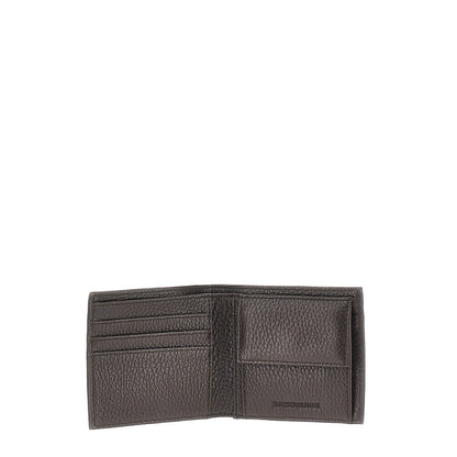 EMPORIO ARMANI Grained leather bi-fold wallet