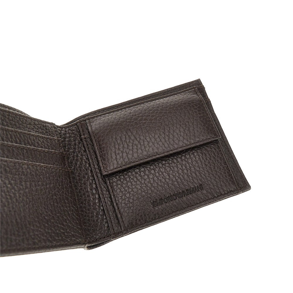 EMPORIO ARMANI Grained leather bi-fold wallet