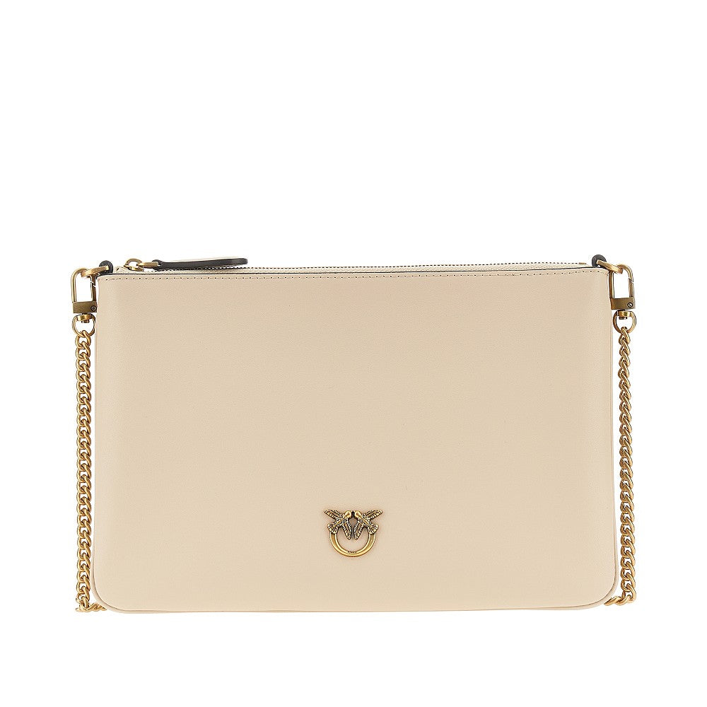 PINKO Flat Classic leather pouch