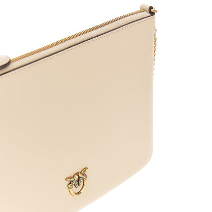 PINKO Flat Classic leather pouch