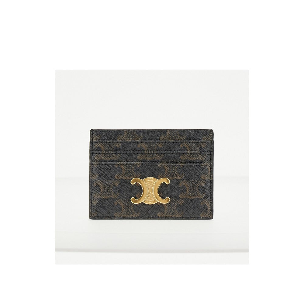 CELINE Triomphe canvas cardholder