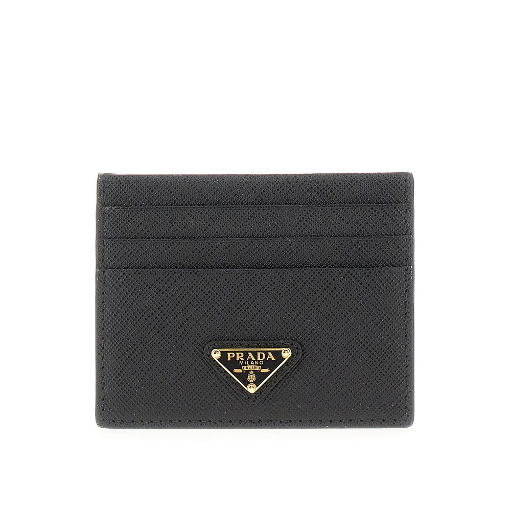 PRADA Saffiano leather cardholder with logo