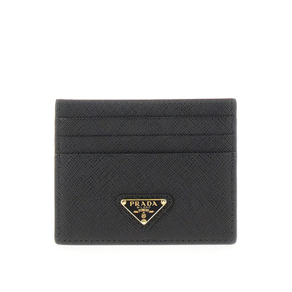 PRADA Saffiano leather cardholder with logo