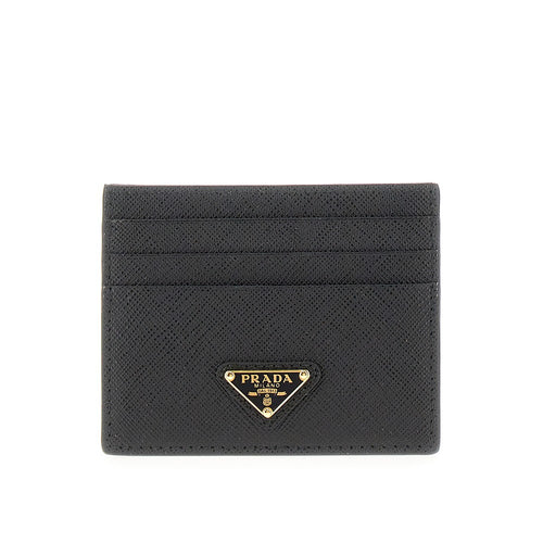 PRADA Saffiano leather cardholder with logo