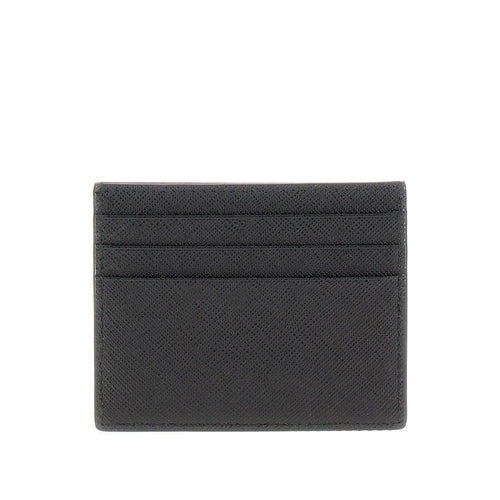 PRADA Saffiano leather cardholder with logo