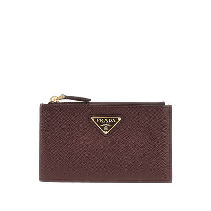 PRADA Saffiano leather cardholder pouch