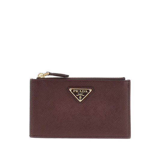 PRADA Saffiano leather cardholder pouch