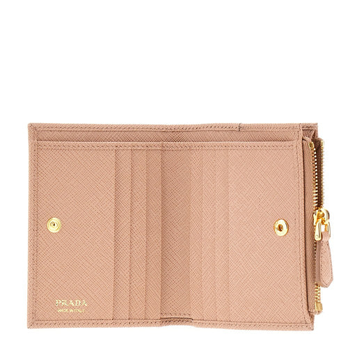 Prada Saffiano leather bi-fold wallet