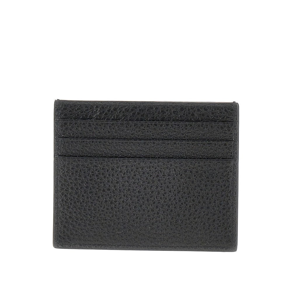 PRADA Grained leather cardholder with logo