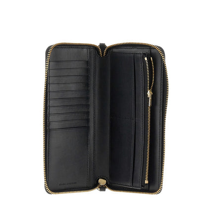 MARC JACOBS Grained leather zip-around wallet