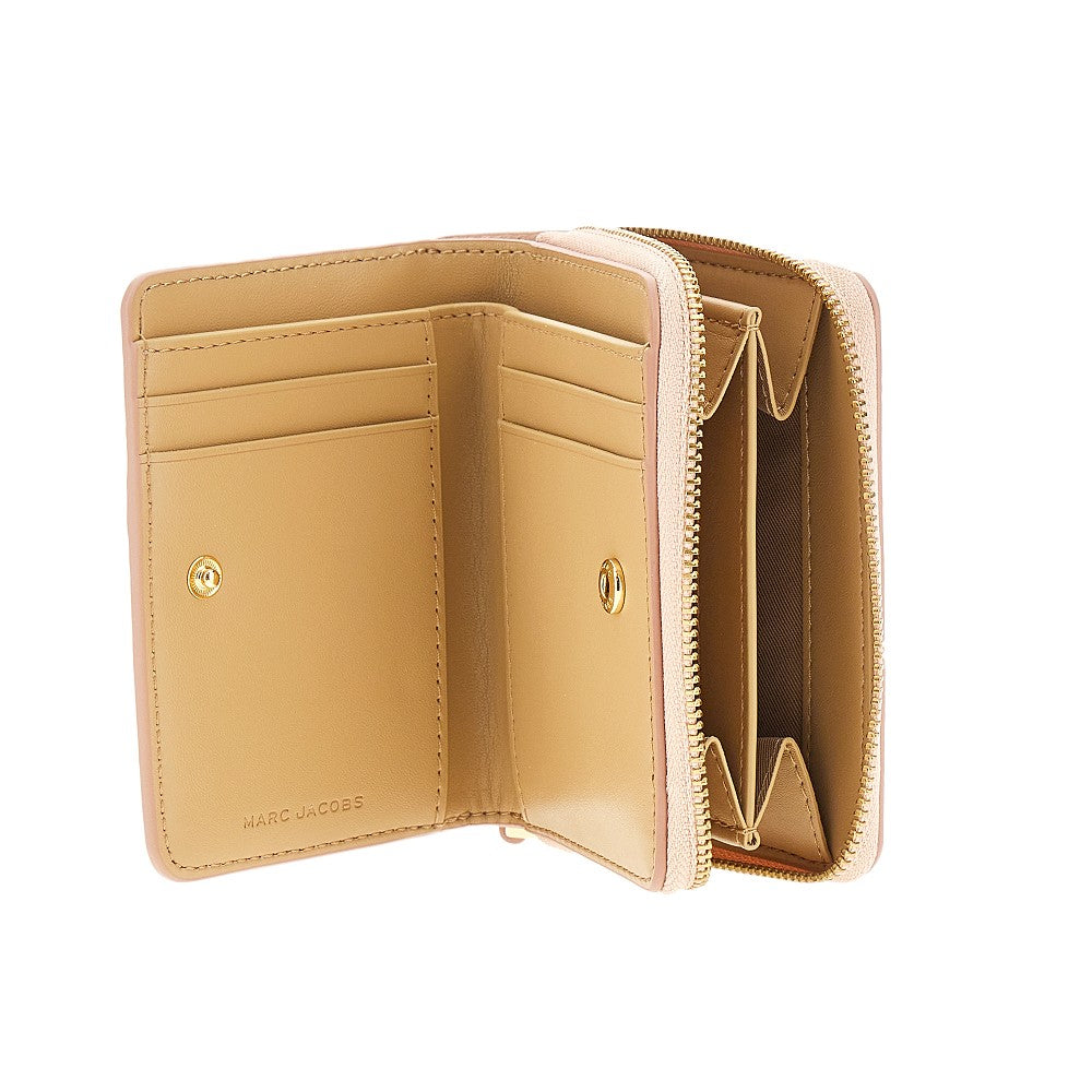 MARC JACOBS Grained leather mini compact wallet