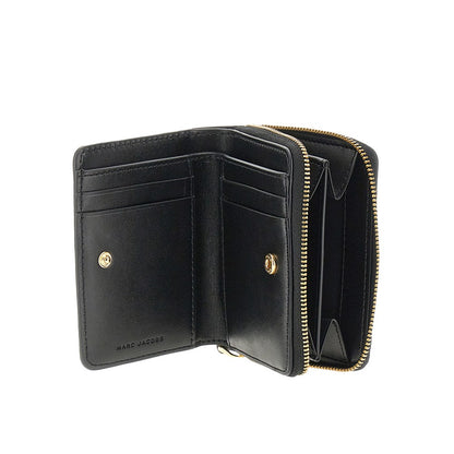 MARC JACOBS Grained leather mini compact wallet