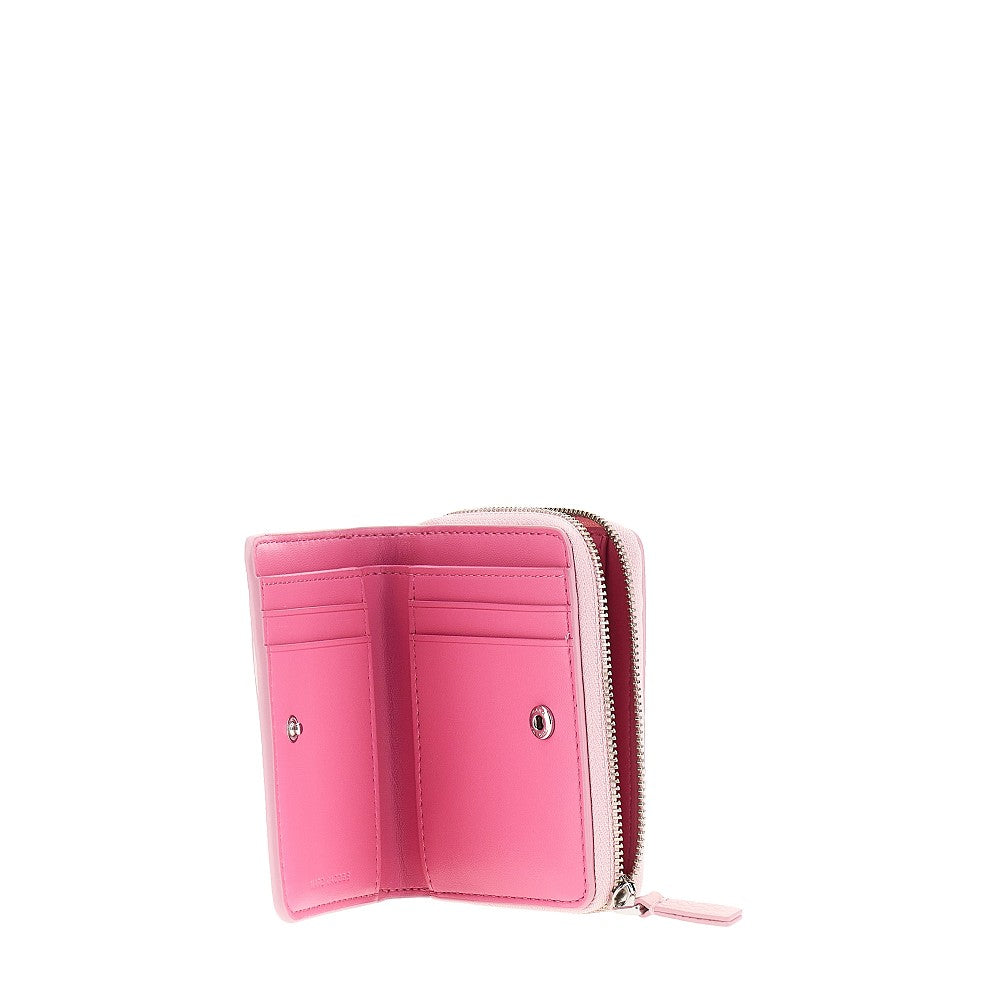 MARC JACOBS Grained leather mini compact wallet