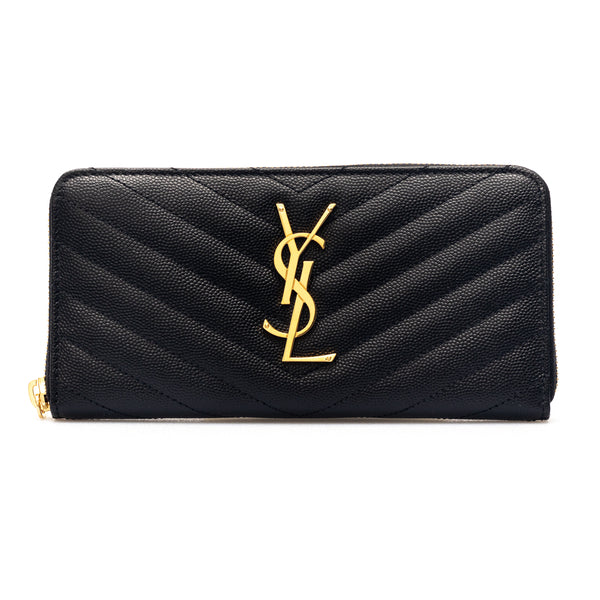 Saint Laurent 'Cassandre' leather zip-around wallet