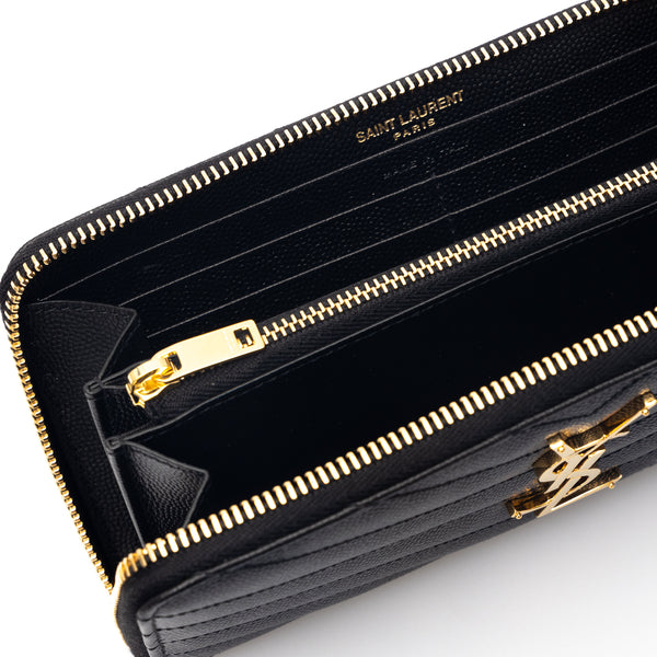 Saint Laurent 'Cassandre' leather zip-around wallet