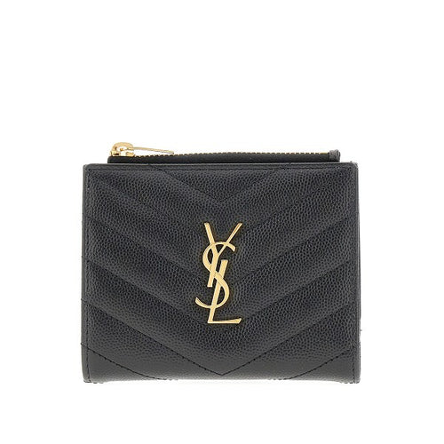 Saint Laurent 'Cassandre' grain leather wallet