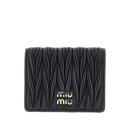 MIU MIU Matelassé nappa leather bi-fold wallet