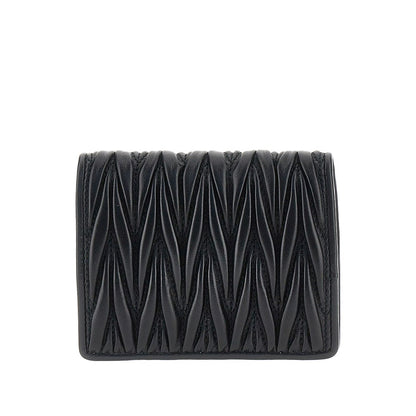 MIU MIU Matelassé nappa leather bi-fold wallet