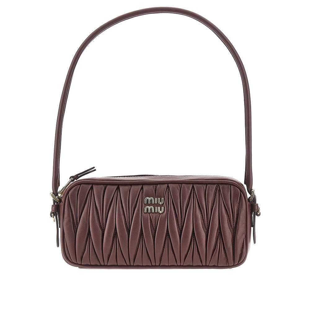Miu Miu Matelassé nappa leather mini bag