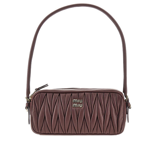 Miu Miu Matelassé nappa leather mini bag