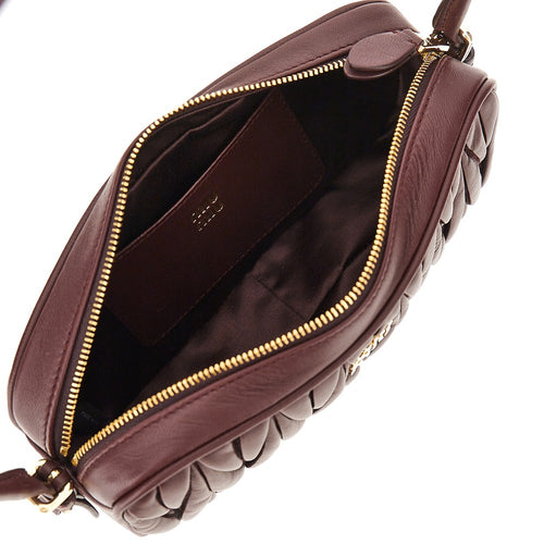 Miu Miu Matelassé nappa leather mini bag