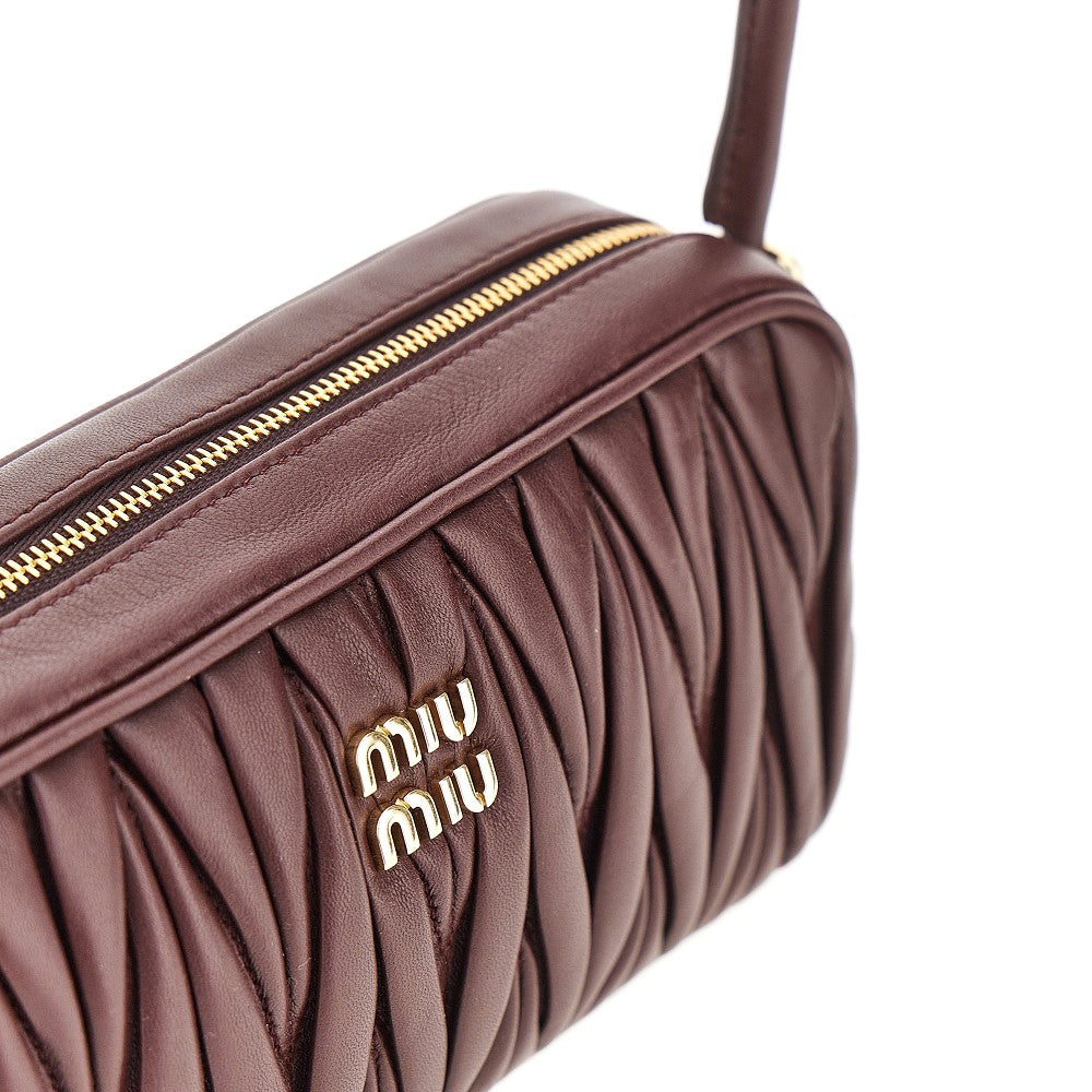 Miu Miu Matelassé nappa leather mini bag