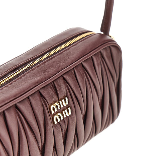 Miu Miu Matelassé nappa leather mini bag