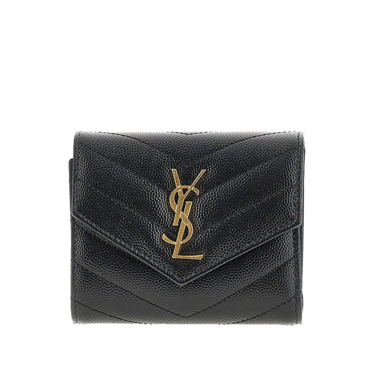 SAINT LAURENT Cassandre' leather multi-folded wallet
