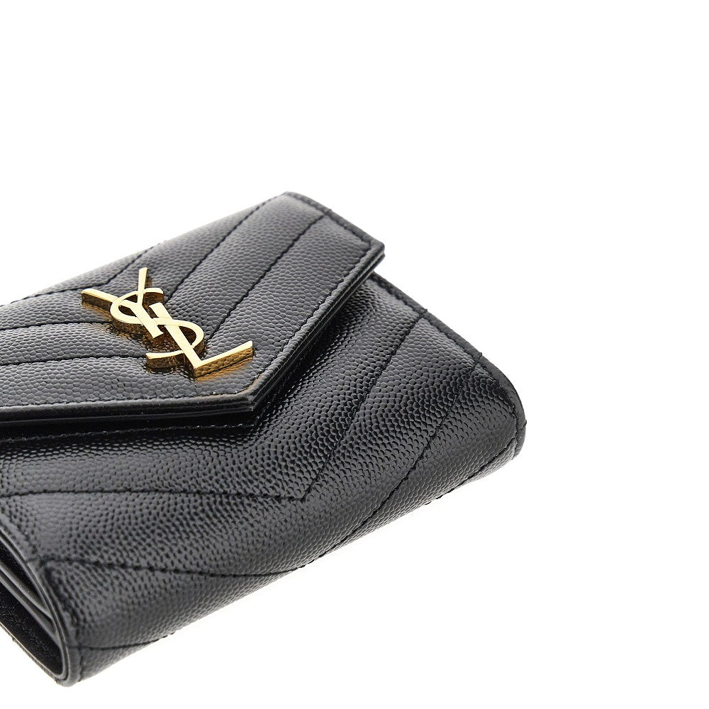 SAINT LAURENT Cassandre' leather multi-folded wallet