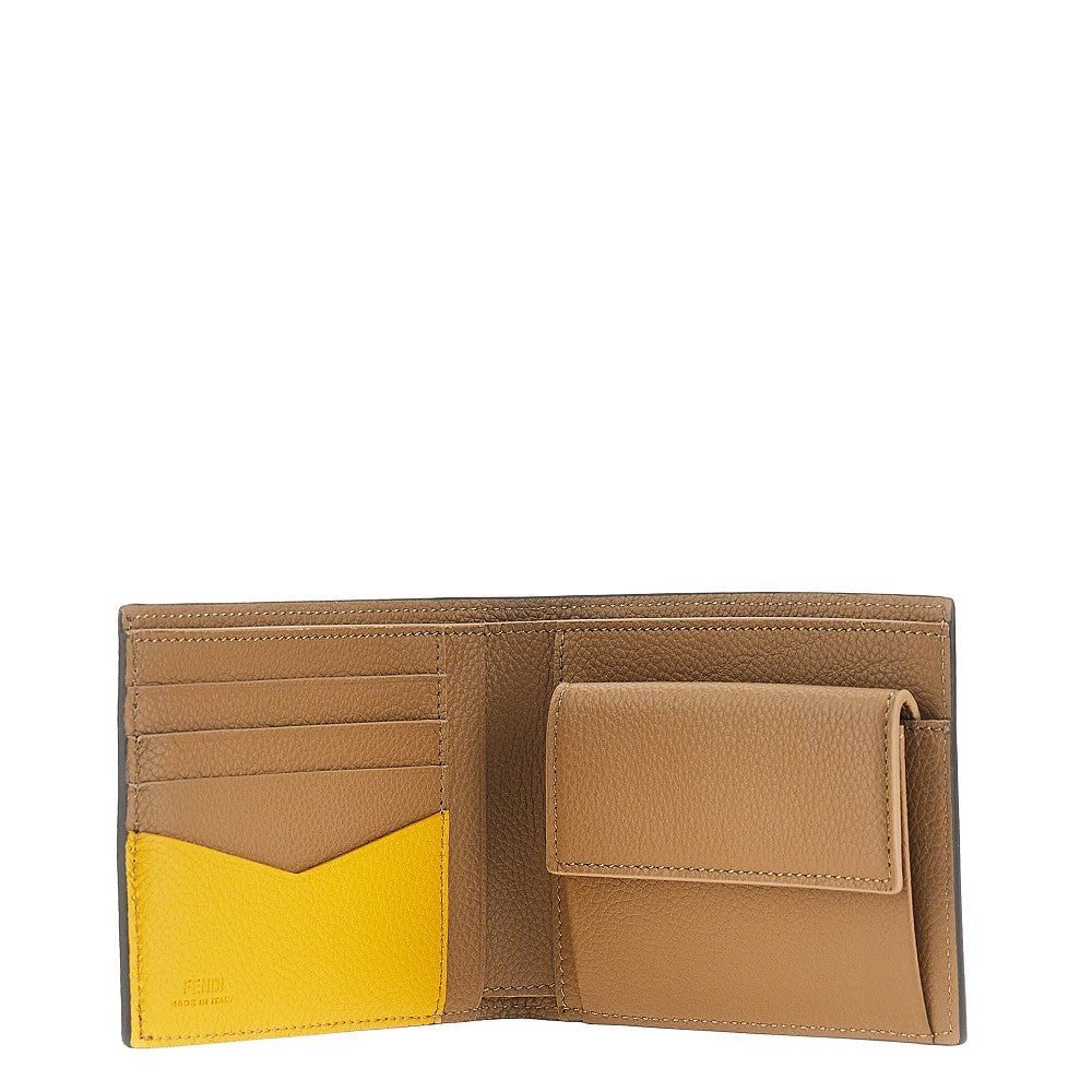 FENDI Grained leather 'Fendi Lui' wallet