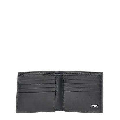 Fendi 'FF' leather bi-fold wallet