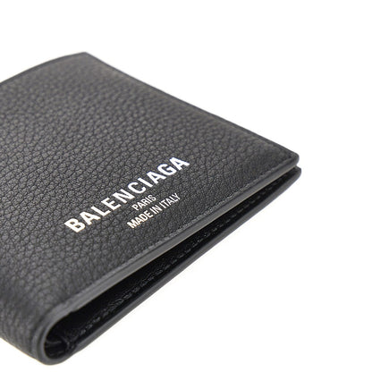 BALENCIAGA Grained leather bi-fold wallet